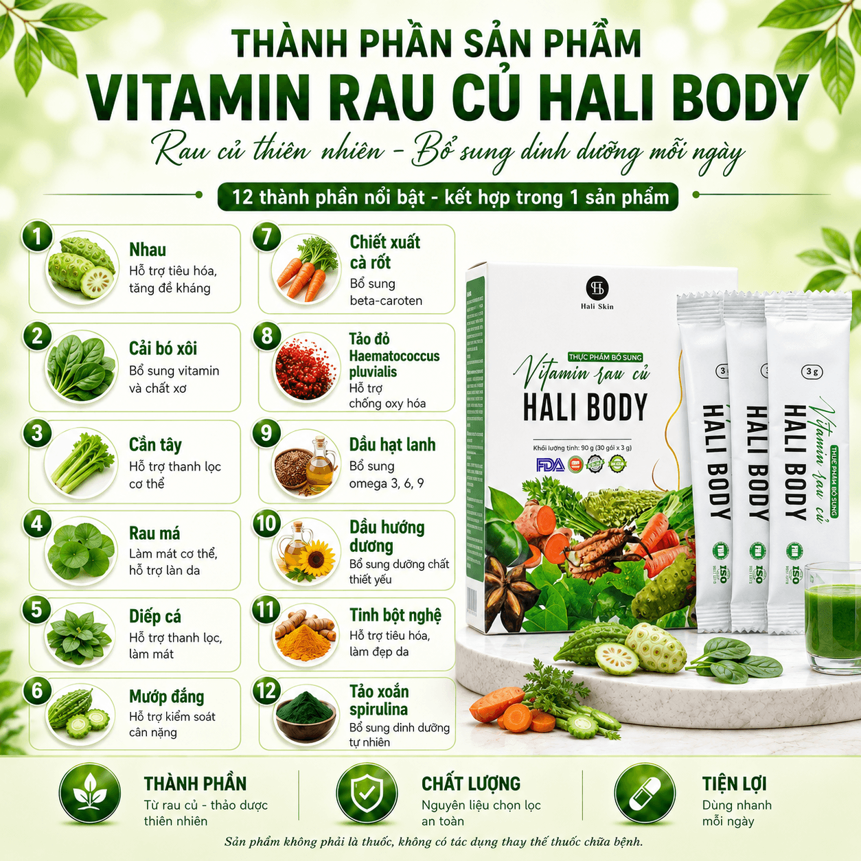 Bột Vitamin Rau Củ Hali Body thumbnail 4