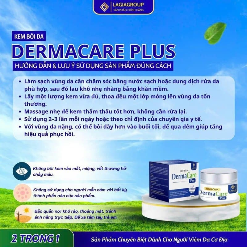 Kem Bôi Da DermaCare Plus — Nắp Bạc thumbnail 3