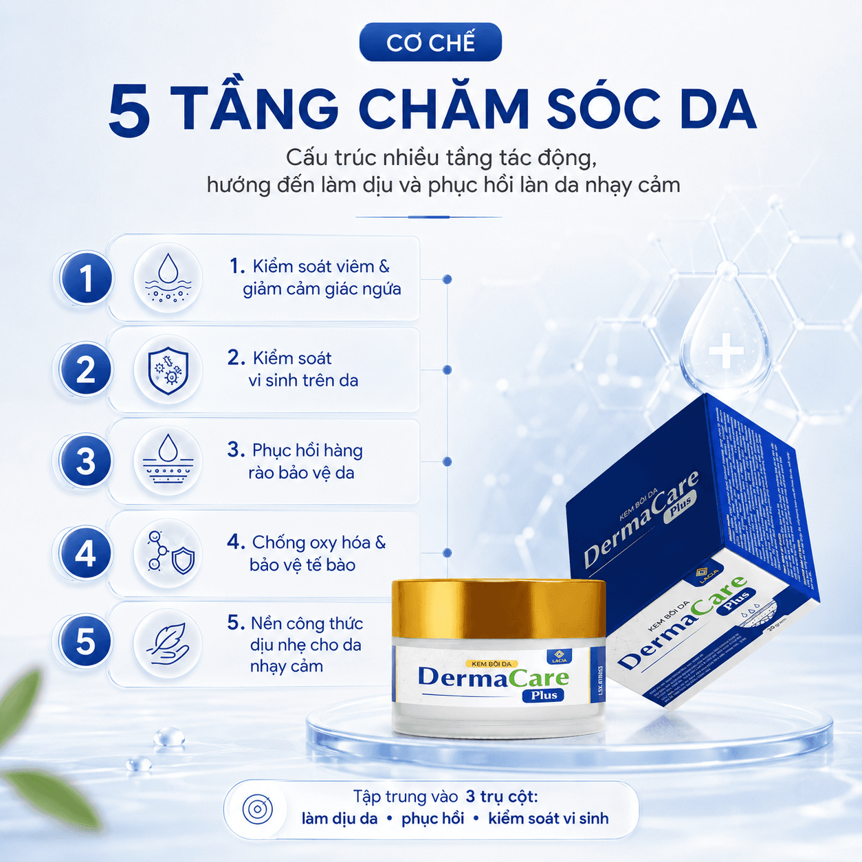 Kem Bôi Da DermaCare Plus — Nắp Vàng thumbnail 2