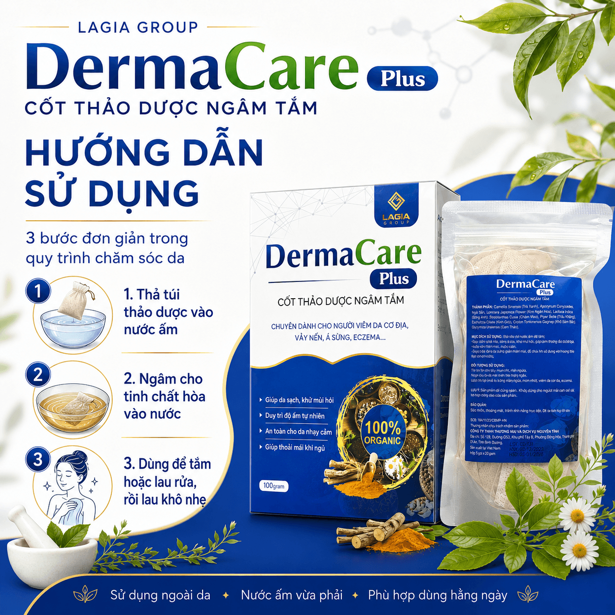 Cốt Ngâm Tắm Thảo Dược DermaCare Plus thumbnail 4