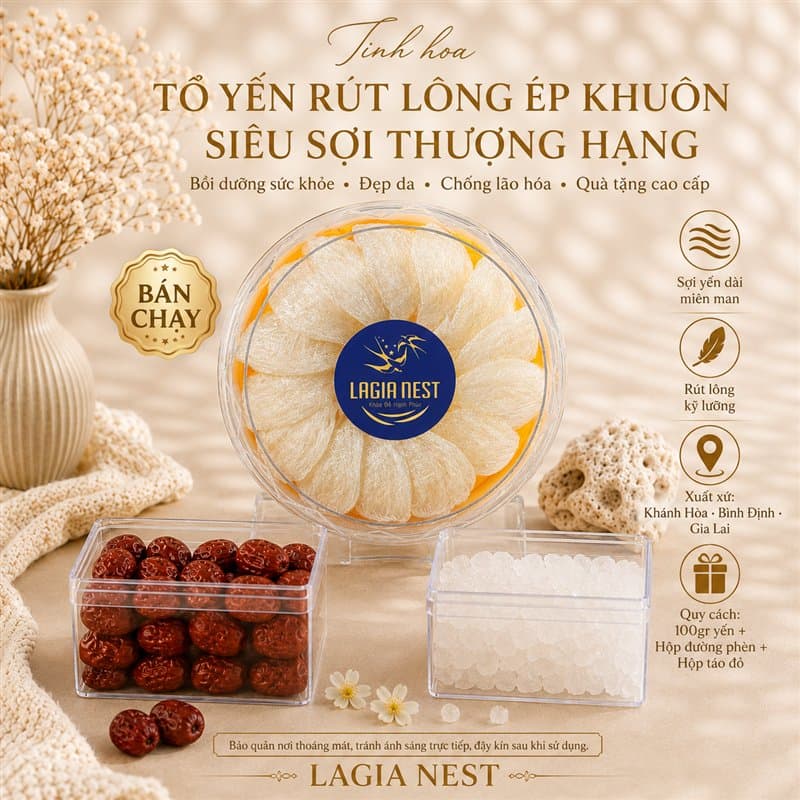 Tổ Yến Rút Lông Ép Khuôn Siêu Sợi thumbnail 4