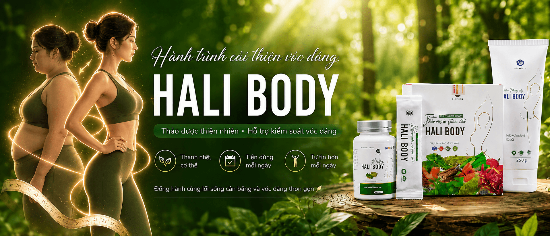 Hali Body - hành trình cải thiện vóc dáng từ thảo dược thiên nhiên