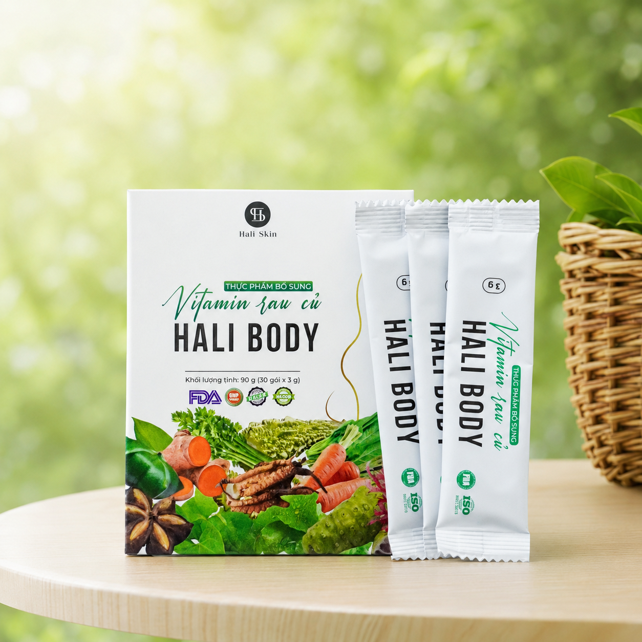Bột Vitamin Rau Củ Hali Body - hình 1