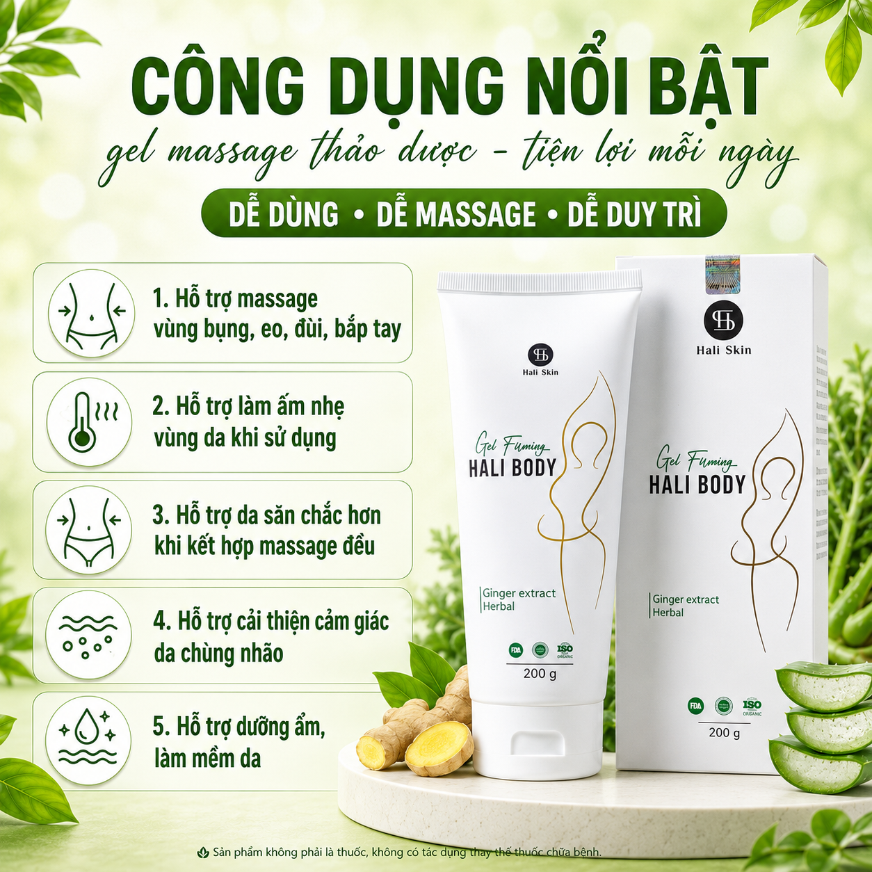 Gel Massage Firming Hali Body - hình 2