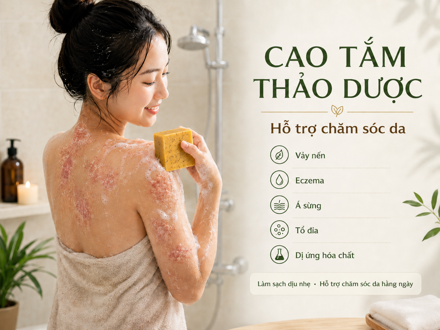 Cao Tắm Thảo Dược DermaCare Plus - hình 1
