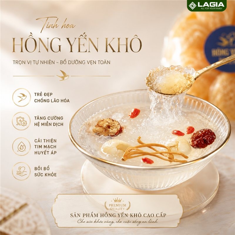 Hồng yến sào hỗ trợ làm đẹp da nhờ dưỡng chất tự nhiên